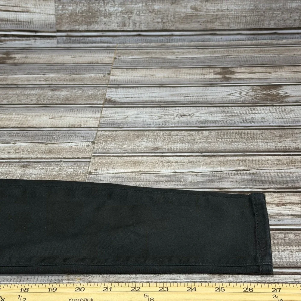 7 For All Mankind Ankle Gwenevere Jeans Womens 26 Black Skinny Low Rise Stretch